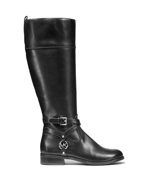 michael kors preston wide calf boots tall nordstrom|Michael Kors finley flat bootie.